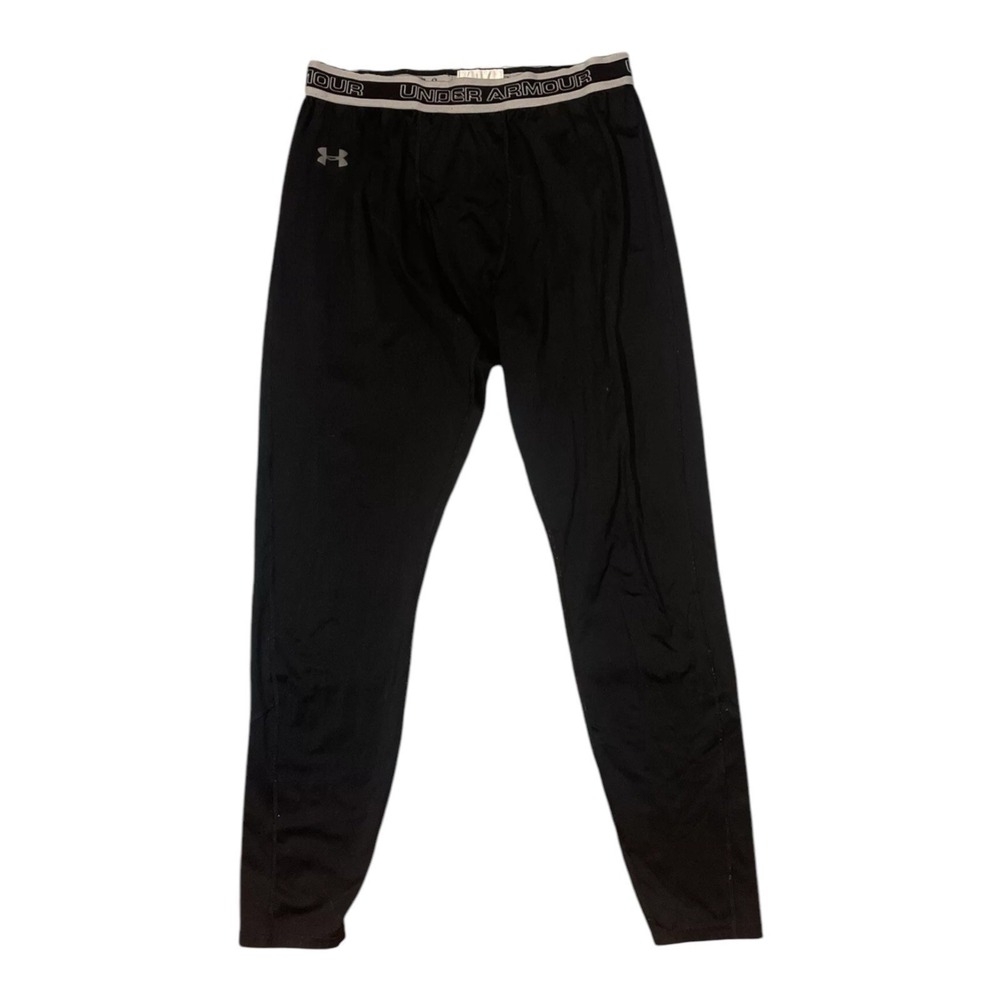 UNDER ARMOUR BASE LAYER pants MENS 2X fitted black leggings Workout Fitness